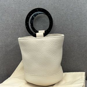 Simon Miller Mini Suede Circular Handle Bag